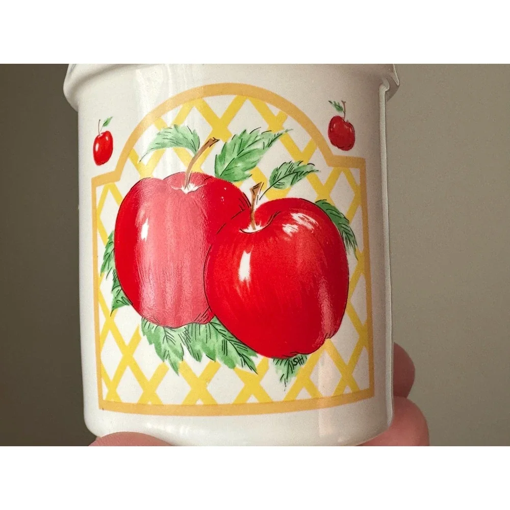 Vintage Himark Ceramic Salt and Pepper Shakers Set Fruit Jar Apple and Pear